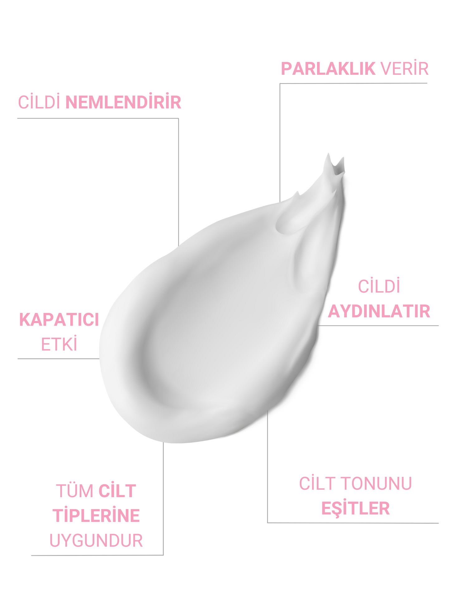 The Vivia Ton Eşitleyici ve Aydınlatıcı, Leke Karşıtı, Yüksek Koruyucu SPF50+ Pembe Renkli Güneş Kremi, 50 ml