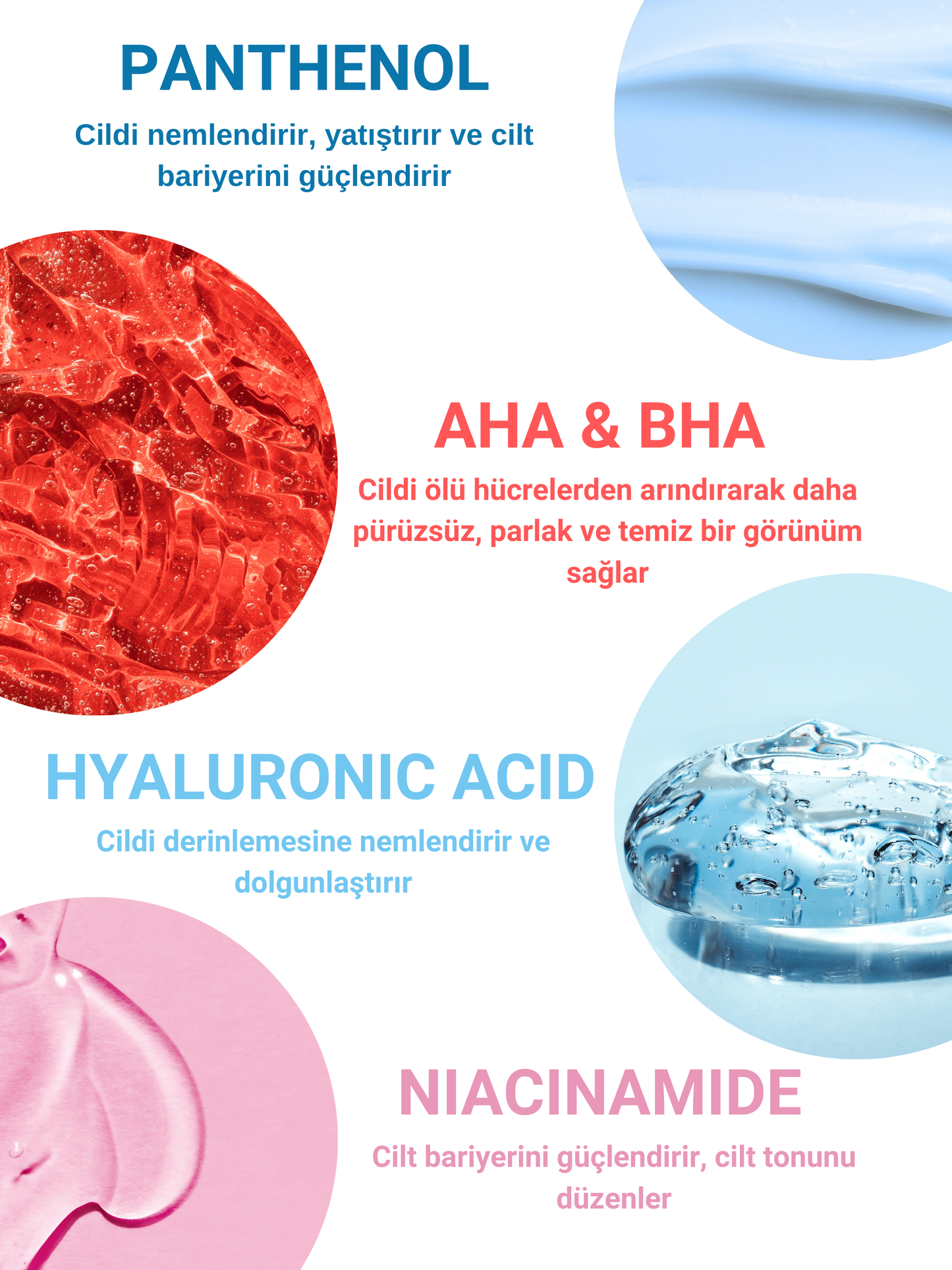 The Vivia Canlandırıcı, Cilt Tonu Eşitleyici, Yenileyici, Gözenek Sıklaştırıcı Peeling Serum AHA & BHA, 30 ml