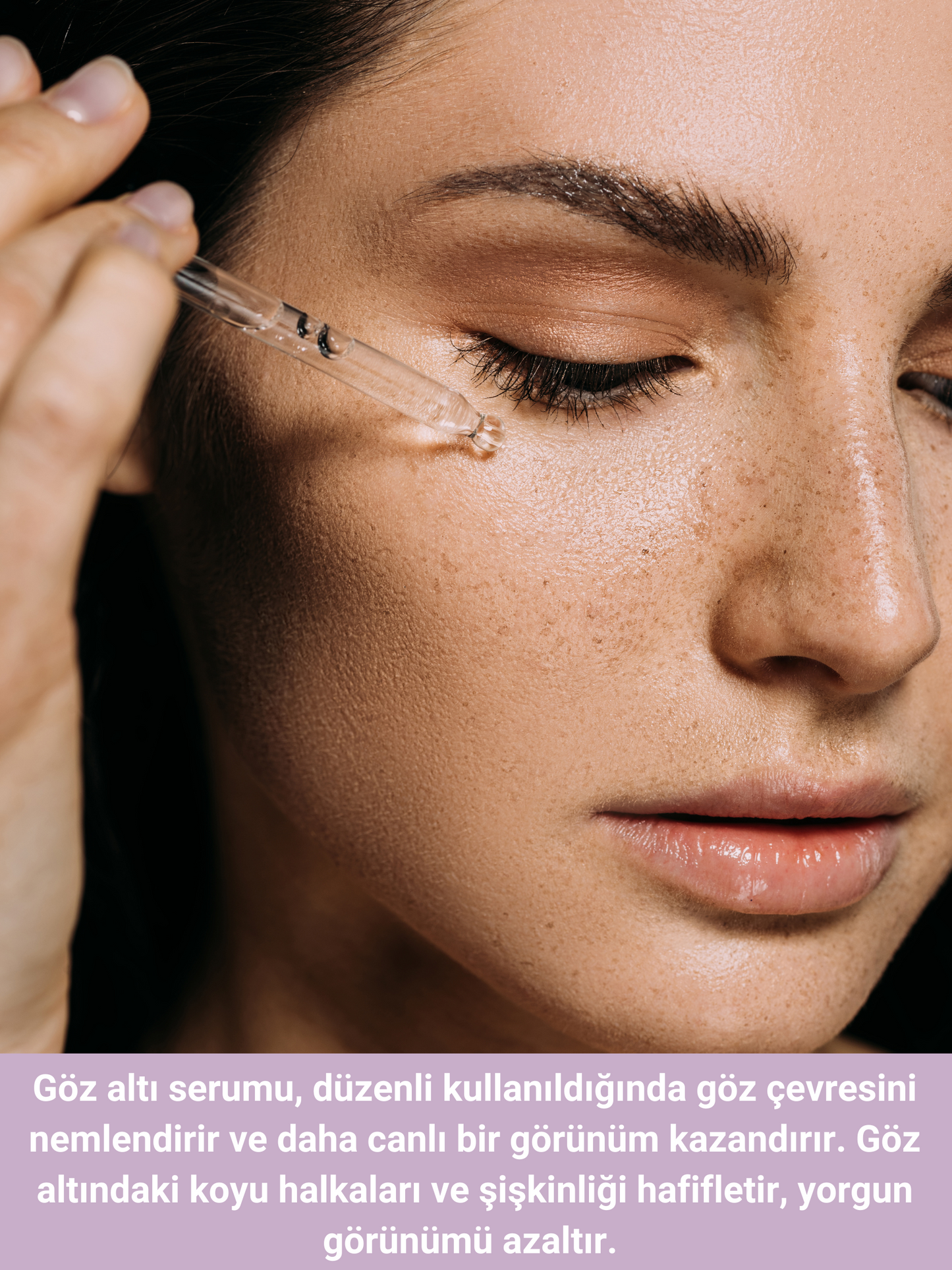The Vivia Torbalanma, Koyu Halka ve Morluk Karşıtı Aydınlatıcı Göz Altı Serumu %5 Caffeine, Allantoin, 30 ml