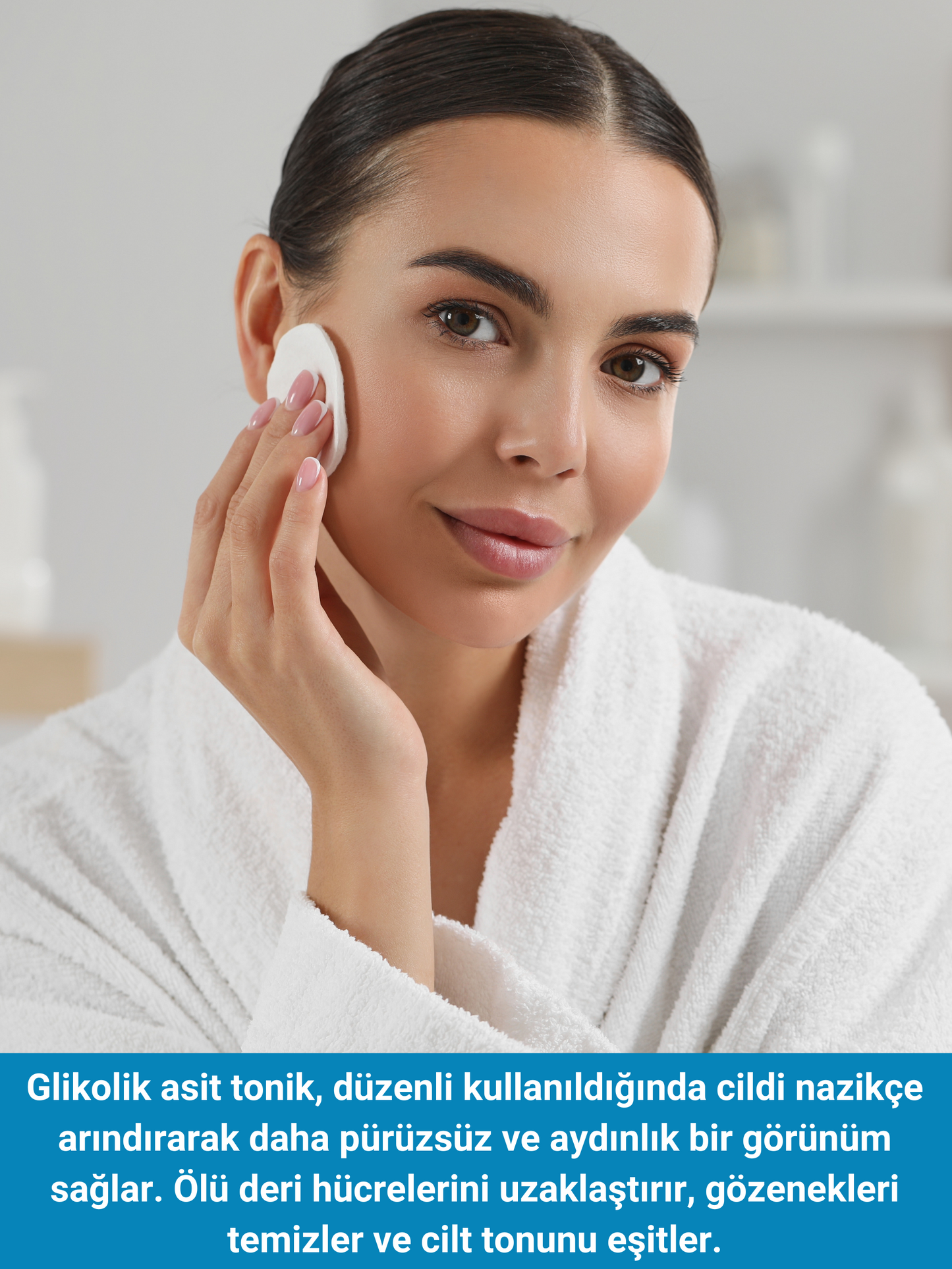The Vivia Canlandırıcı, Gözenek Sıkılaştırıcı ve Leke Karşıtı Glikolik Asit Tonik Tüm Cilt Tipleri 200 ml