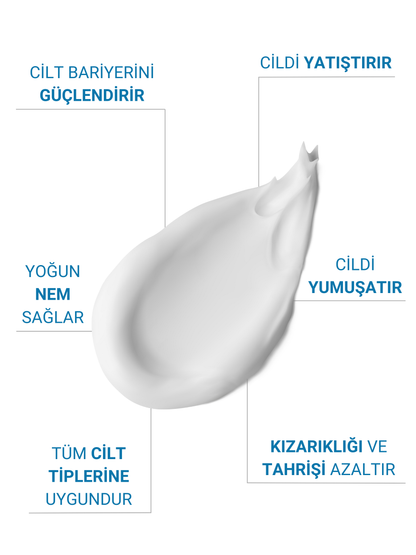 The Vivia Yoğun Onarıcı ve Nemlendirici Bariyer Koruyucu Cica Krem Madecassoside, Hyaluronik Asit 50 ml