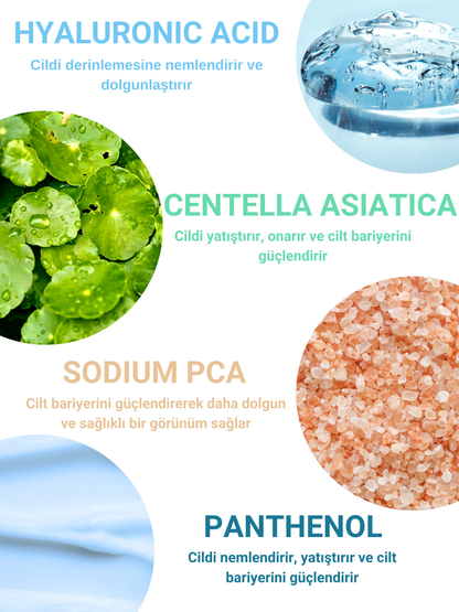 The Vivia Yoğun Nemlendirici, Dolgunlaştırıcı, Yenileyici ve Onarıcı Cilt Serumu Hyaluronic Acid, 30 ml