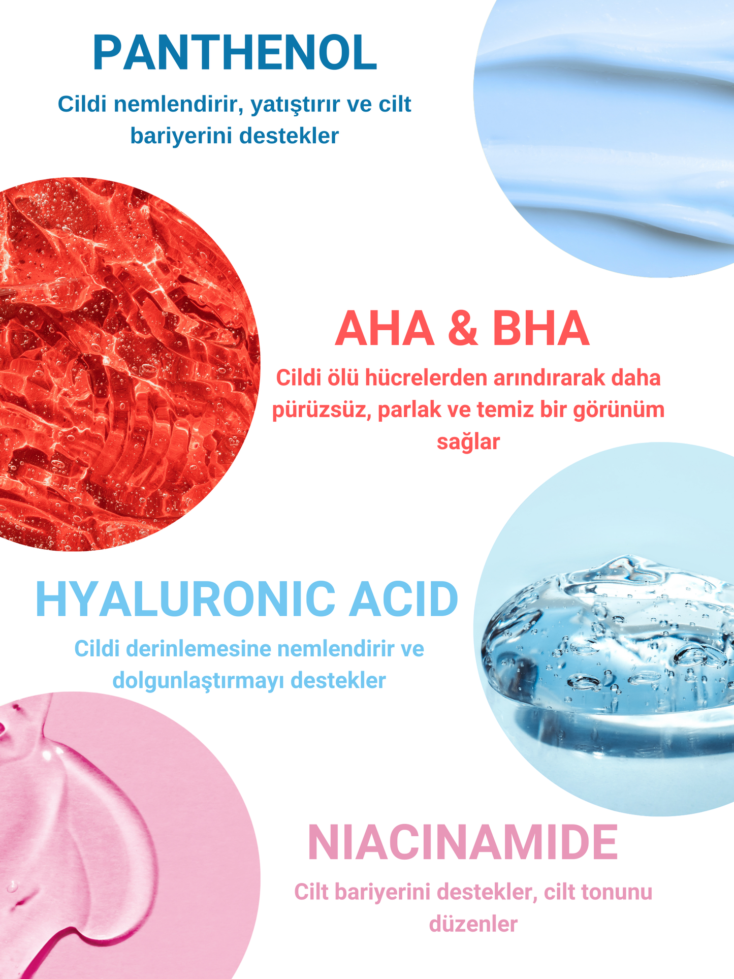 The Vivia Canlandırıcı, Cilt Tonu Eşitleyici, Tazeleyici, Gözenek Sıklaştırıcı Peeling Serum AHA & BHA, 30 ml