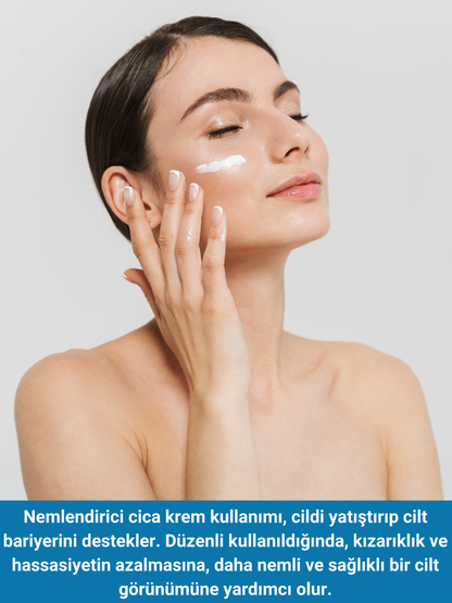 The Vivia Yoğun Bakım ve Nemlendirici Bariyer Destekleyici Cica Krem Madecassoside, Hyaluronik Asit 50 ml