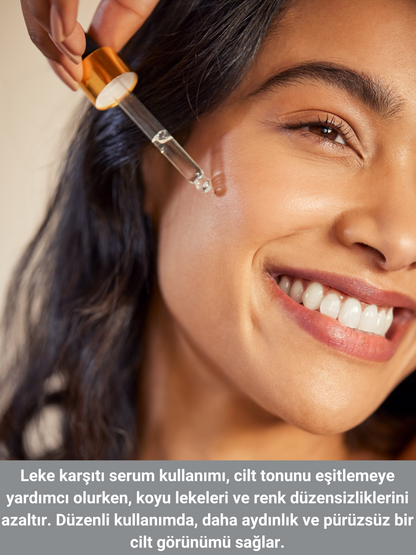 The Vivia Leke Karşıtı ve Cilt Tonu Eşitleyen Cilt Serumu Glutatyon, Niasinamid, Arbutin, Hyaluronik Acid 30 Ml